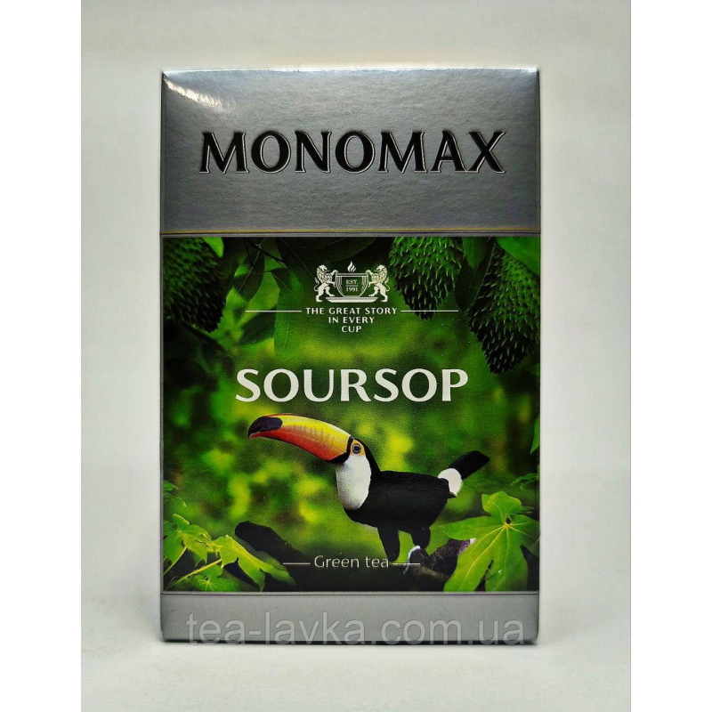 Чай зелений з ароматом саусепу Мономах Soursop Саусеп 90 г