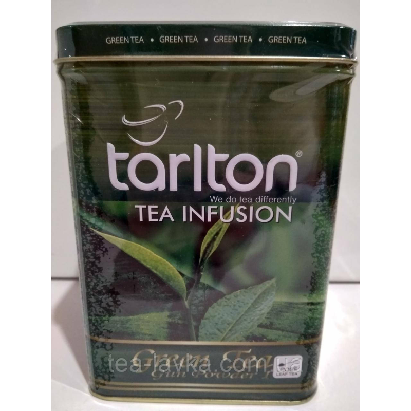 Tarlton Tea Gun Powder чай зелений Тарлтон Ганпаудер 250 г у жерстяній банці