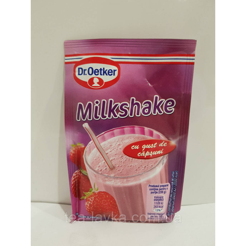 Молочний коктейль суміш Полуниця Dr. Oetker, 33г