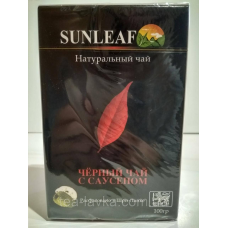 Чорний крупнолистовий чай СанЛиф SunLeaf з ароматом саусепу, 100г