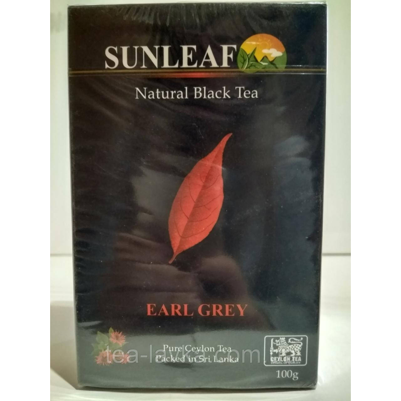 Чай чорний крупнолистовий СанЛіф, SunLeaf c бергамотом, 100г