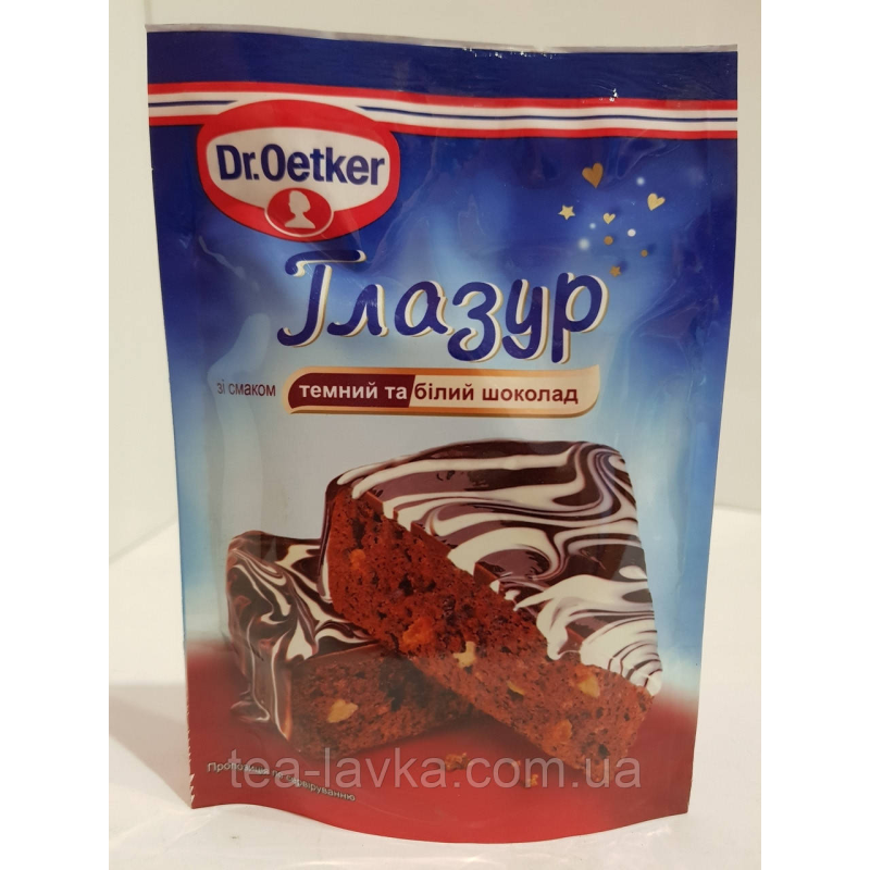 Глазур темний і білий шоколад Dr.Oetker