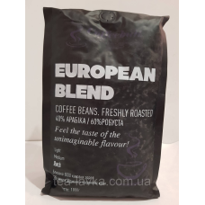 Кава зернова (40% арабіка і 60% робуста European blend, 1кг CoffeeBulk