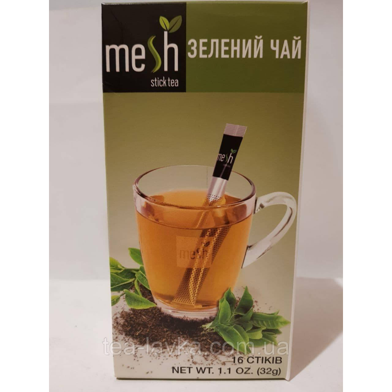 Чай зелений Mesh Меш в стіках 16 шт по 2г