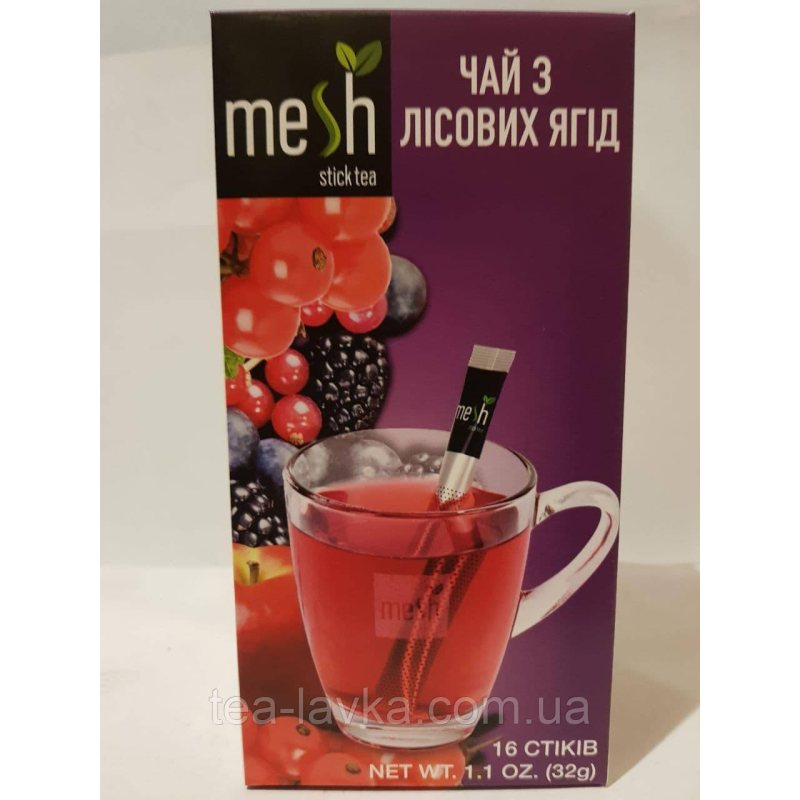 Чай Mesh stics Меш фруктовий з лісовими ягодами в стіках 16 шт по 2 г