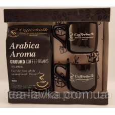 Подарунковий набір “Black Gold“ (кава і чашки) CoffeeBulk