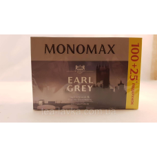 Пакетований Чай чорний з бергамотом Мономах Ерл Грей Earl Grey 100 шт+25 по 2 г