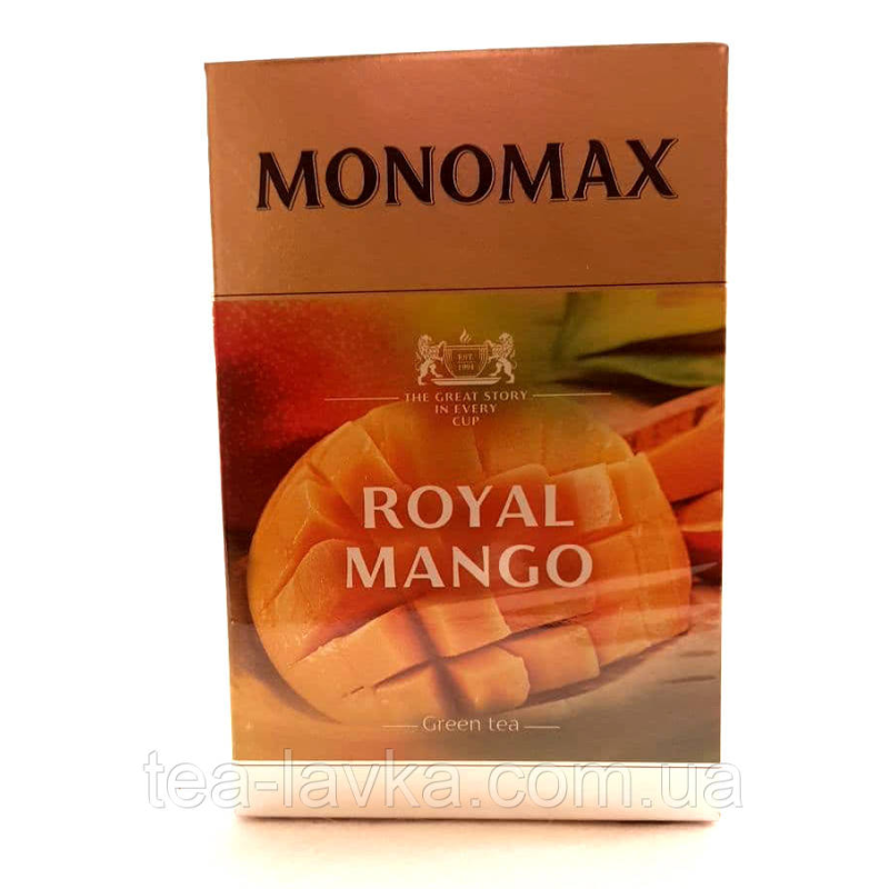 Чай зелений з ароматом манго Мономах Royal Mango 80 г