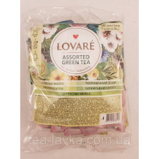 Чай Lovare зелений в пакетиках Ловаре Асорті Assorted Green Tea 50 шт по 2г