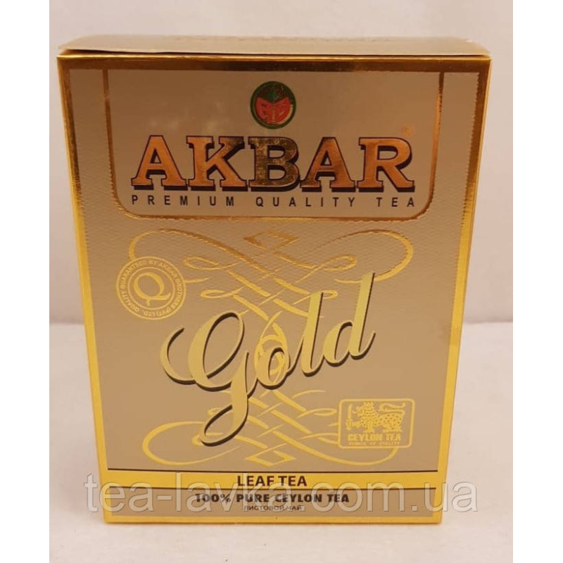 Чай Акбар Голд Akbar чорний цейлонський Gold 250 г