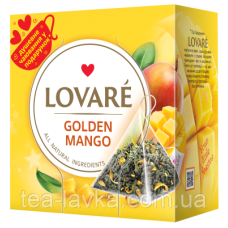 Чай в пірамідках Ловаре Золотий Манго Lovare Golden Mango 15 шт по 2г
