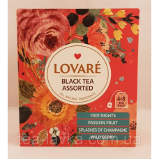 Lovare Assorted Black Tea Чай чорний в пакетиках Ловаре Асорті 32 шт по 2 г у конверті