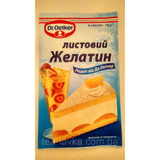 Dr.Oetker Желатин листовий 10 г Др.Оеткер