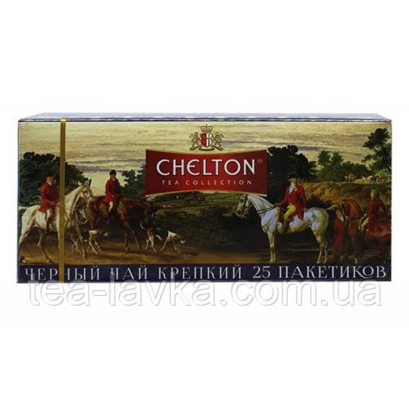 Чай чорний цейлонський у пакетиках Chelton English Strong Челтон Міцний 25 шт по 1,5 гр