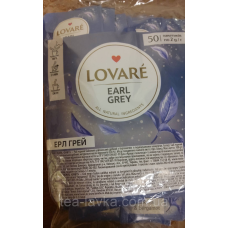 Чай Lovare Earl Grey чорний з бергамотом у пакетиках 50 пак по 2г