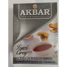 Чай чорний з бергамотом Акбар Akbar Earl Grey 100 гр