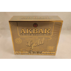 Чай Акбар чорний цейлонський пакетований Akbar Gold 100шт по 2 г