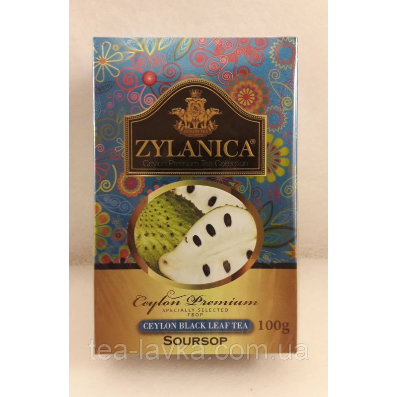 Чай цейлонський чорний FBOP із ароматом саусепу Zylanica Soursop 100 г