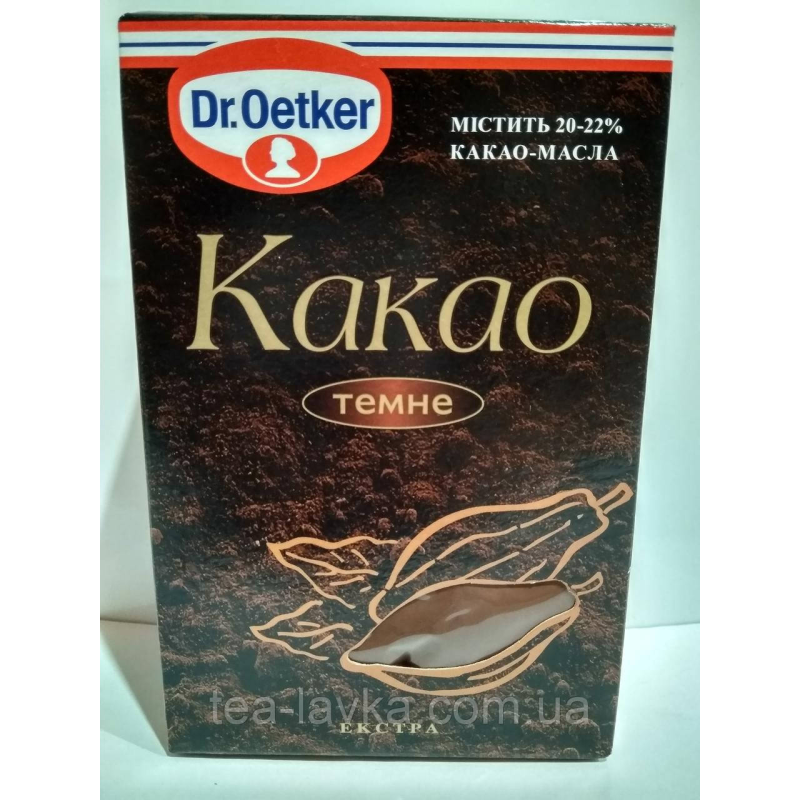 Какао темне (20-22%) порошок Dr.Oetker 100г