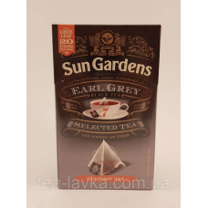 Чай чорний Sun Gardens Earl Grey з бергамотом у пірамідках 20 шт по 2,5г Сан Гарденс