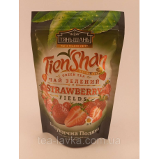 Чай зелений Тянь Шань зі шматочками полуниці Полуниця Поляна Strawberry Fields 80г