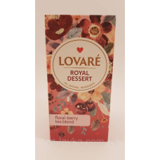 Чай Lovare Royal Dessert Ловаре Королівський Десерт у пакетиках 24 шт по 1,5 г у конвертах