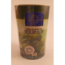 Чай зелений Thurson Soursop Турсон Саусеп зі шматочками саусепу 100 г у тубусі