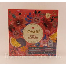 Набір Lovare Love Blossom чай асорті Ловаре 90 пак (6 видів по 15 шт)