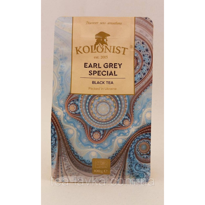 Чай чорний з бергамотом Колоніст Kolonist Earl Grey Special 100 г