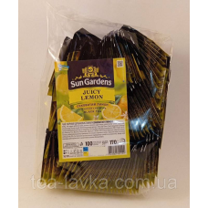 Sun Gardens Juicy Lemon Сан Гарденс Соковитий Лимон чорний чорний з цедрою лимона в пакетиках 100 шт по 1.7 г