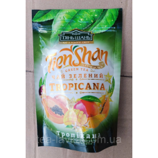 Чай Тянь Шань зелений із шматочками тропічних фруктів Tropicana 80г