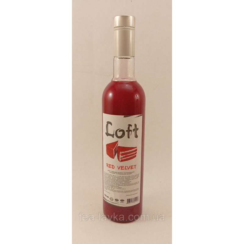 Сироп Loft Red Velvet Лофт Червоний Оксамит 700 мл у скляній пляшці з дозатором