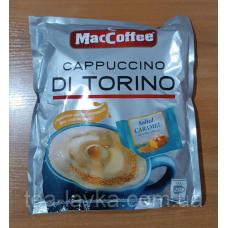 Кавовий напій MacCoffe Cappuccino Di Torino Солона Карамель 20шт по 25г