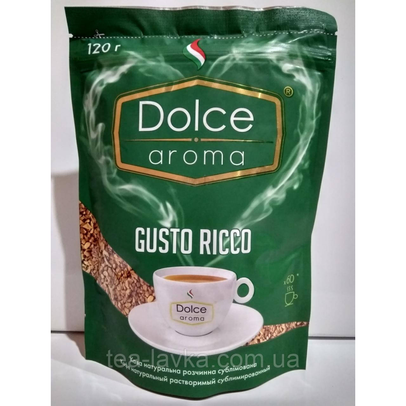 Кава розчинна 120г Dolce Aroma Gusto Ricco