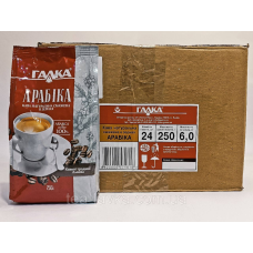 Кава зернова Галка Арабіка 250 г (24 шт) ящик