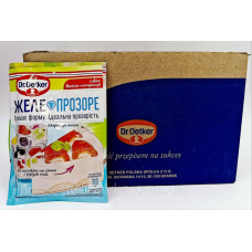 Dr.Oetker Желе Прозоре зі смаком ваніль-полуниця Galaretka 72г (25 штук) ящик