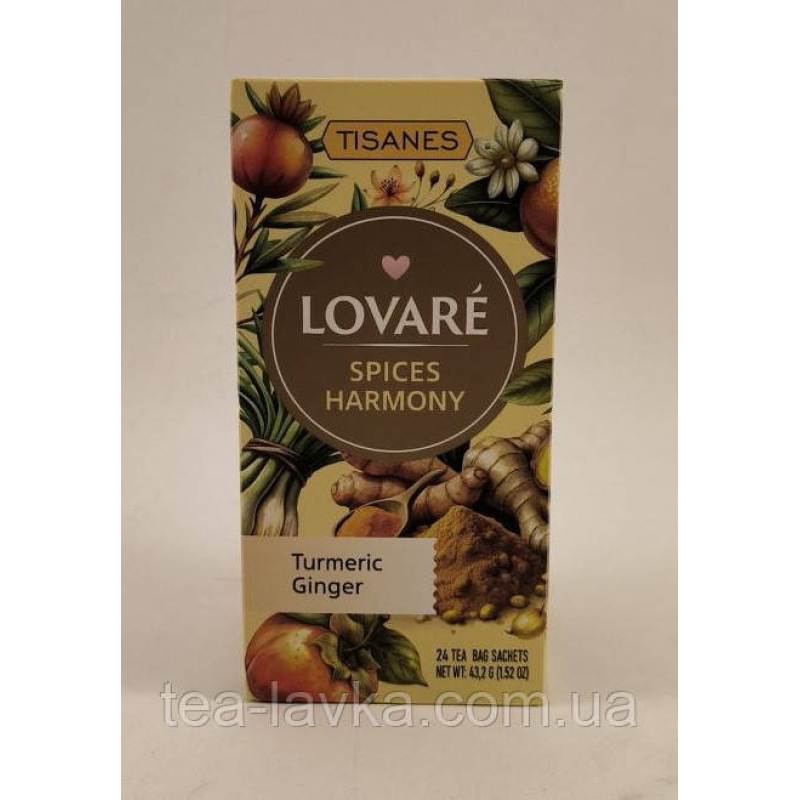 Чай зі спеціями в пакетиках конвертах Lovare Spices Harmony Ловаре 24 шт по 1,8г Tisanes