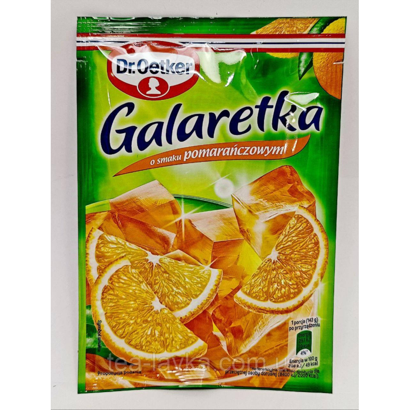 Dr Oetker желе зі смаком Апельсина Galaretka 72г