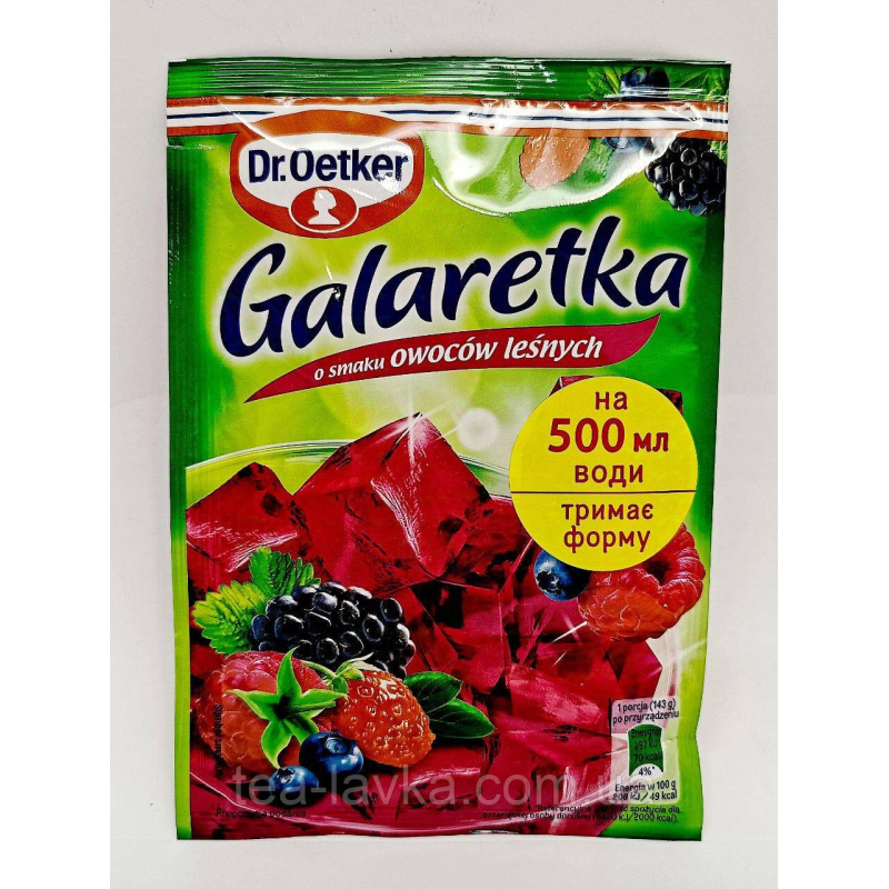 Dr Oetker желе зі смаком Лісових ягід Galaretka 72г