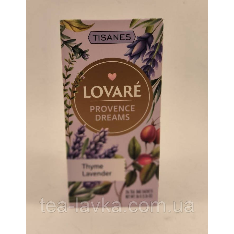 Чай трав“яний Lovare Provence Dreams Ловаре Сни Провансу в пакетиках 24 шт по 1.5г Tisanes