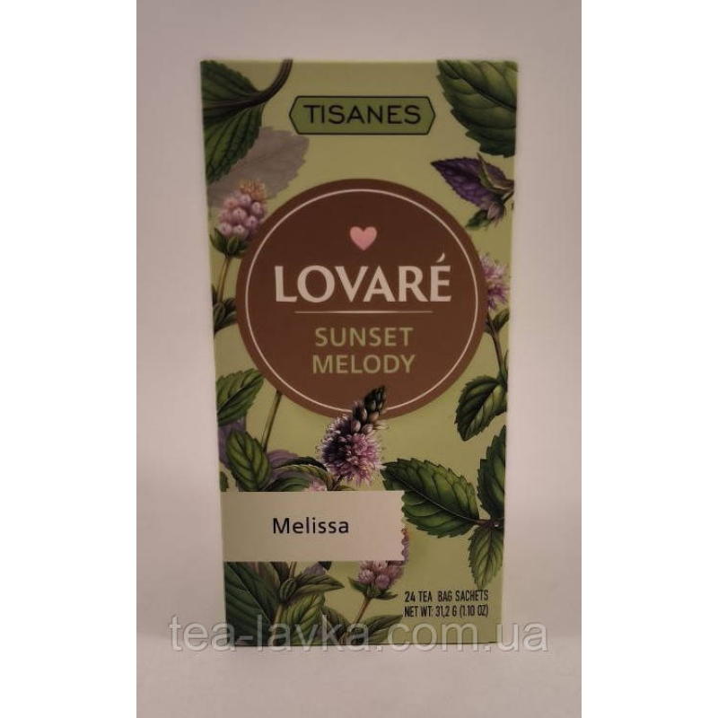 Lovare Sunset Melody чай трав“яний з мелісою Ловаре в пакетиках 24 шт по 1.5г Tisanes
