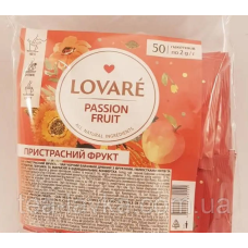 Чай Lovare Passion Fruit Ловаре Фрукт Пристрасті в пакетиках 50 шт по 2г