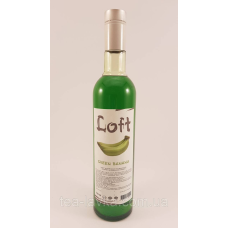 Сироп Loft Green Banana Зелений Банан 700 мл у скляній пляшці з дозатором