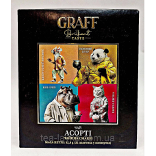Чай Graff Assorted Графф Асорті чайних смаків байховий 32 пакетики (4 різновиди по 8 шт)