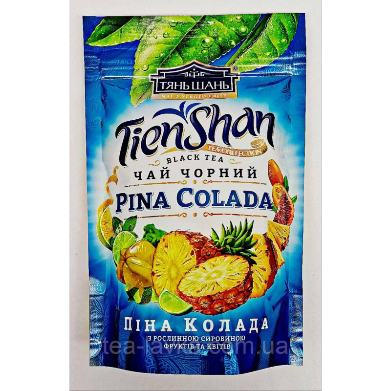 Чай Тянь Шань чорний зі шматочками фруктів Pina Colada Піна Колада 80г