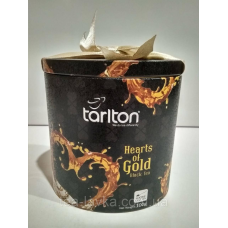 Чай Tarlton Тарлтон Золотое сердце черный цейлонский 100 г в жестяной банке