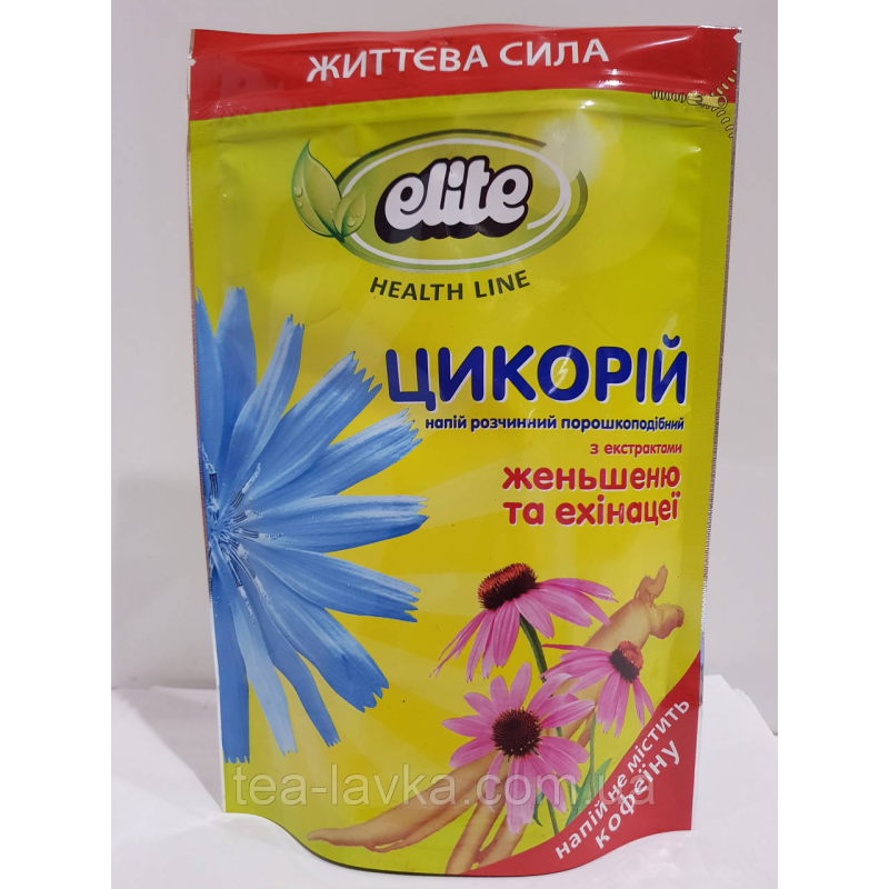 Напій розчинний Elite Health Line Цикорій з женьшенем і ехінацеєю 100г