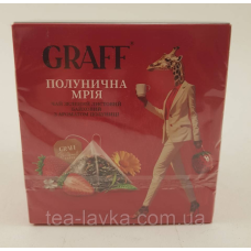 Чай у пірамідках зелений Graff Strawberry Dream з ароматом полуниці 20 шт по 1,8 г