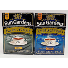 Чай Sun Gardens з бергамотом Earl Grey 100г і Sun Gardens Colombo 100 г (2 пачки)