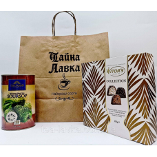 Подарунковий набір Чай чорний Thurson Soursop 100г (тубус) та цукерки Witor“s Collection 200 г (Італія)